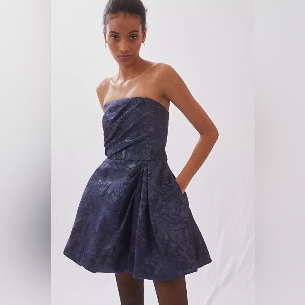 Anthropologie - ML Monique Lhuillier Jacquard Mini Dress